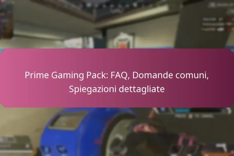 Prime Gaming Pack: FAQ, Domande comuni, Spiegazioni dettagliate